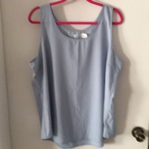 Silky blue/grey tank